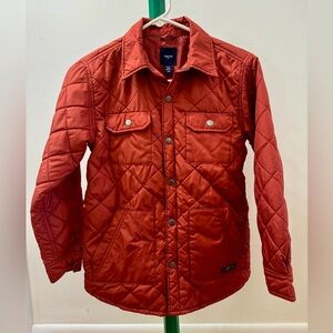 GAP GapKids Boys Terra Cotta Four Pocket Quilted Jacket